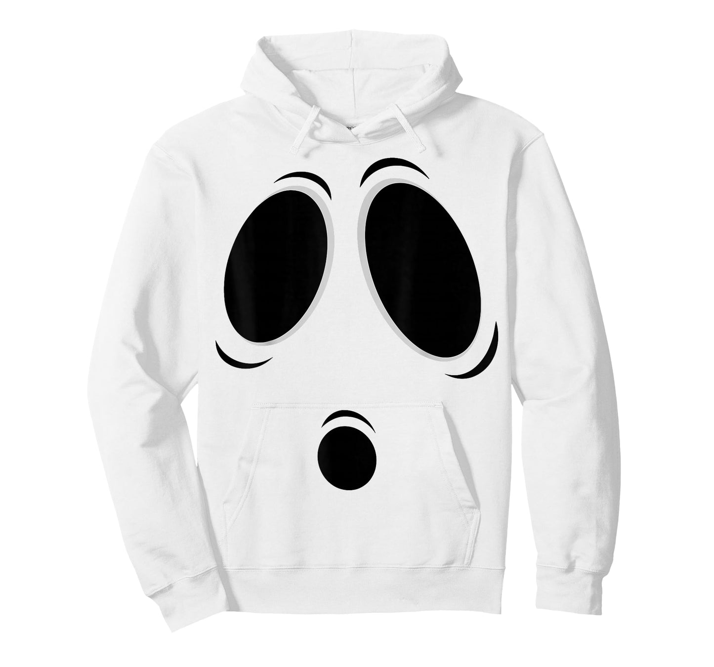 Funny Halloween Ghost Spooky Boo Face Graphic T-Shirt