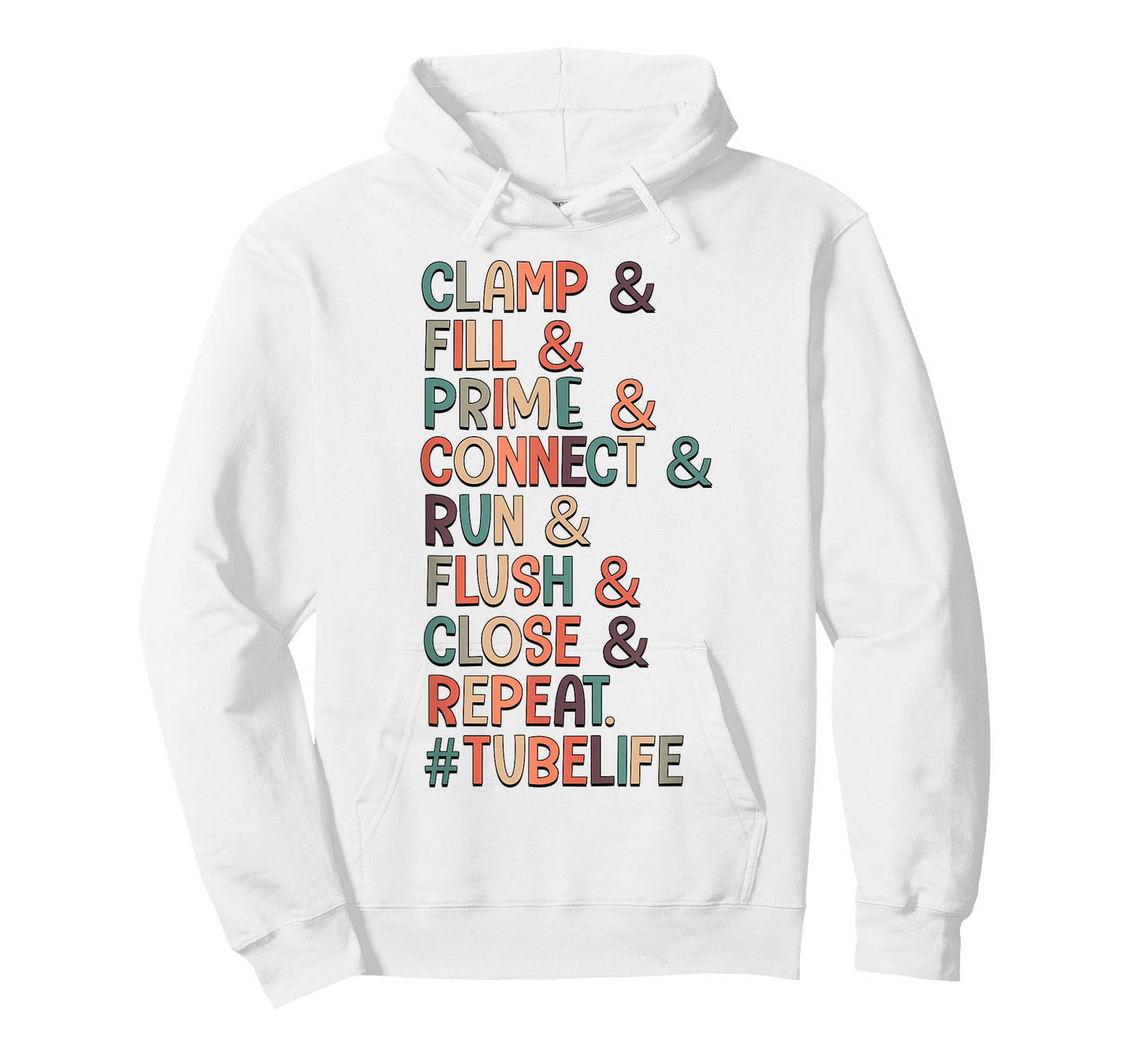 Clamp & Fill & Prime & Connect Tubie Mom Tube Feeding T-Shirt