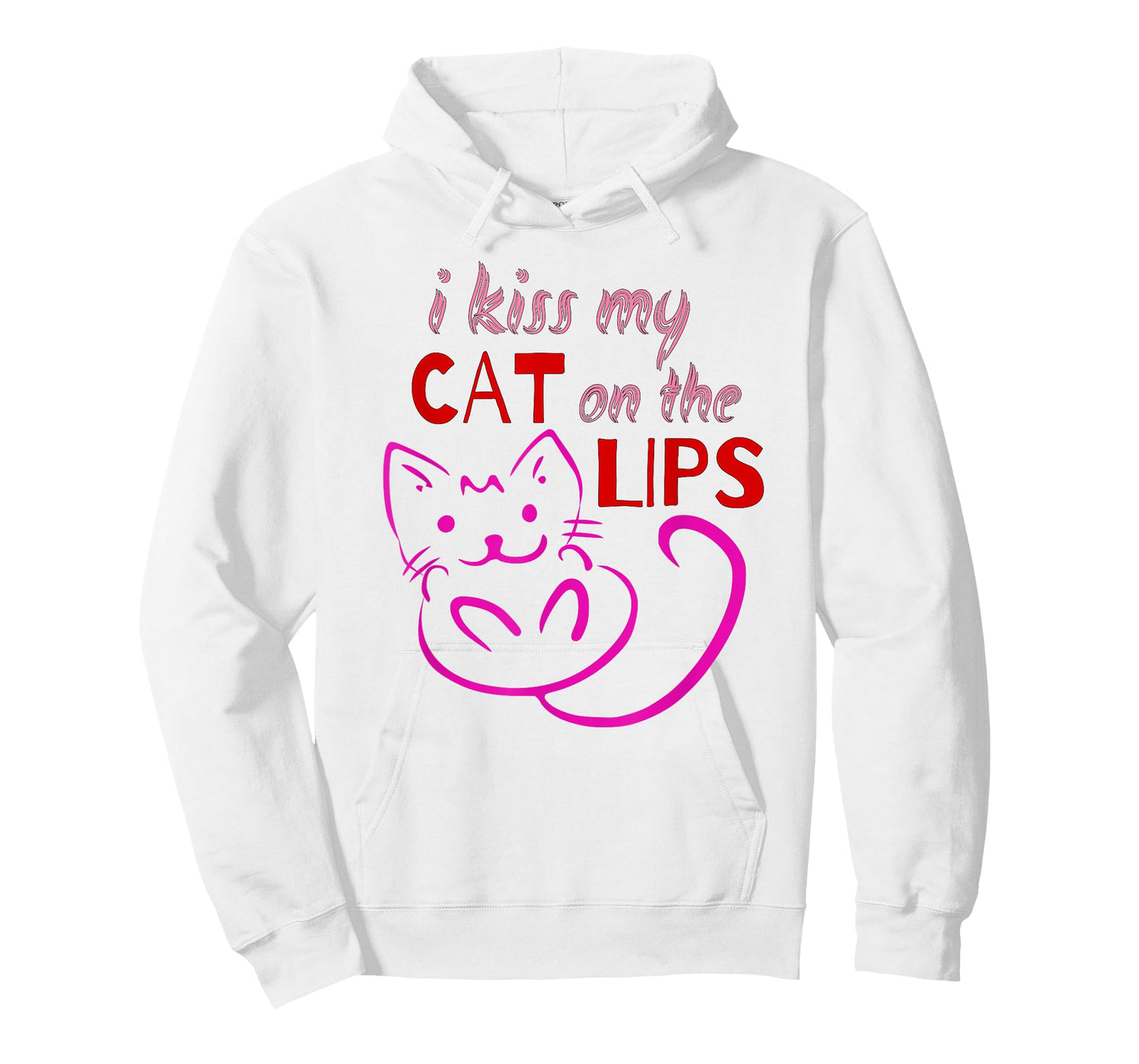I Kiss My Cat on the Lips tee for kitty lovers & pet owners Men Women Girls Kids T-Shirt
