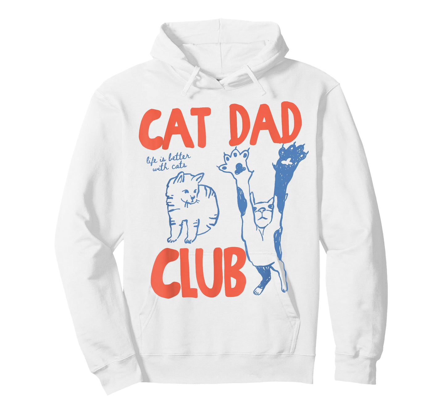Cat Dad Club Funny Life is Better with Cats T-Shirt