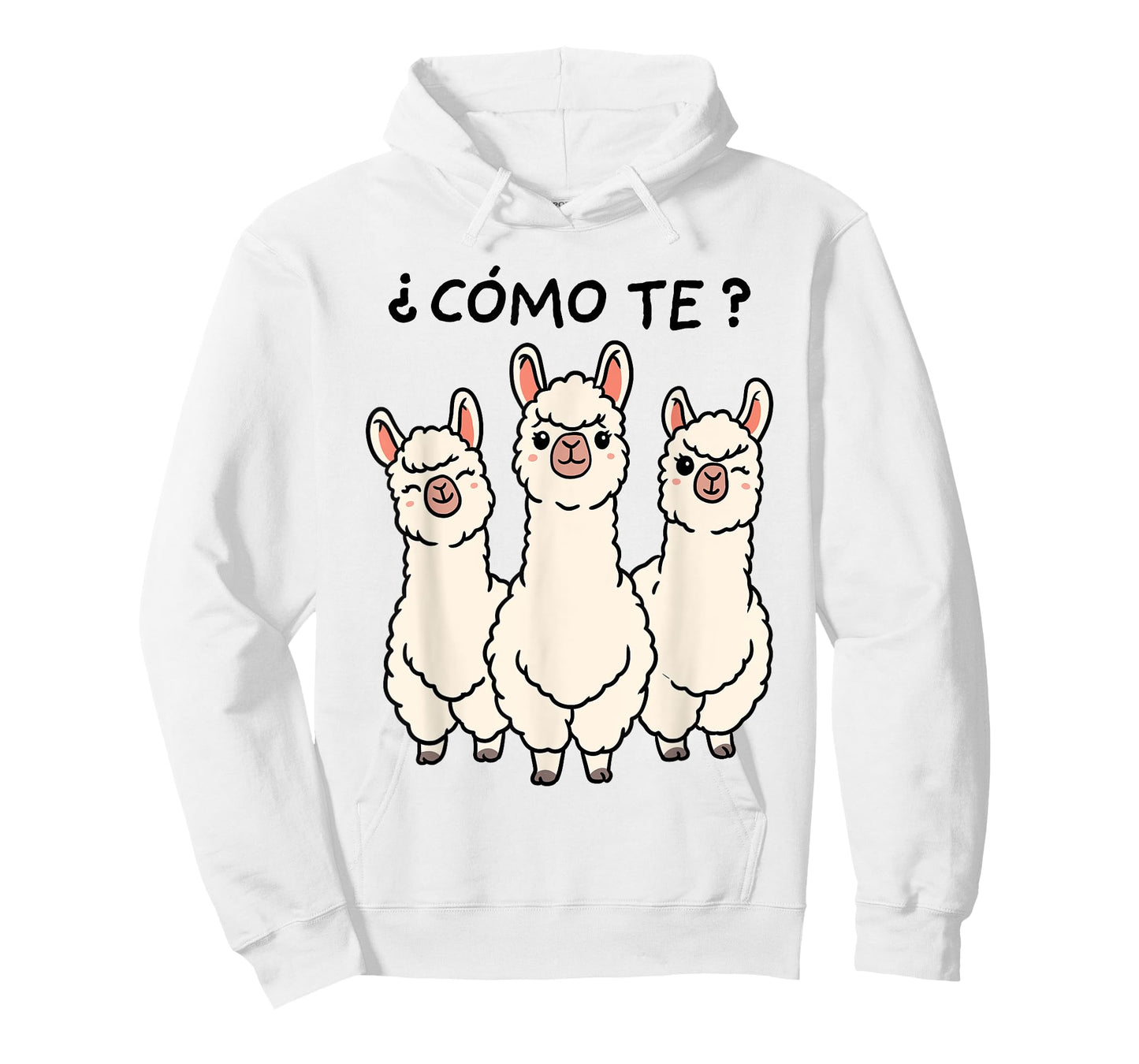 Como Te Llamas Shirt Funny Llama Spanish Teacher Joke Men Women Kids T-Shirt