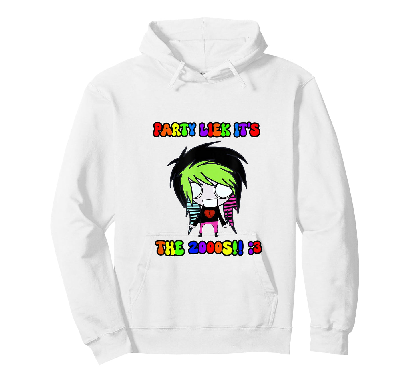 Party Liek It’s The 2000’s Scene Kid Y2K Emo T-Shirt