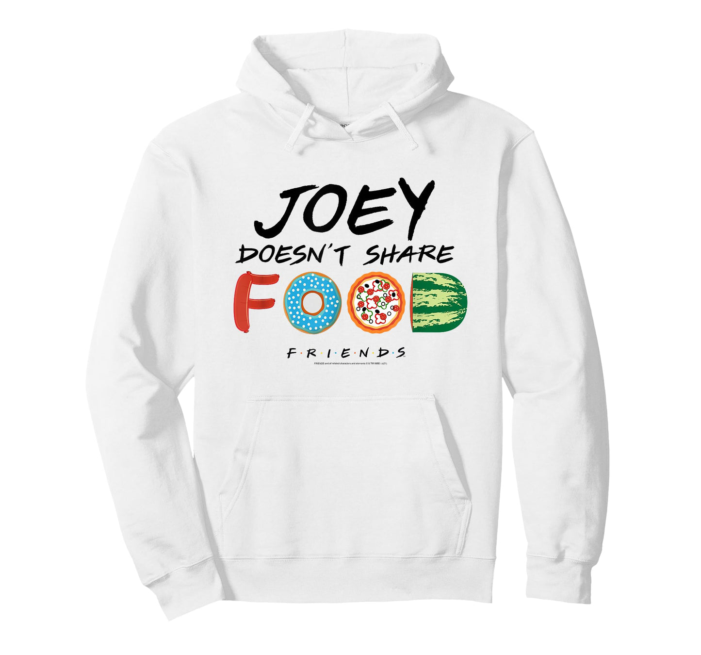 Friends Joey Doesn't Share Food Illustration TV Show T-Shirt