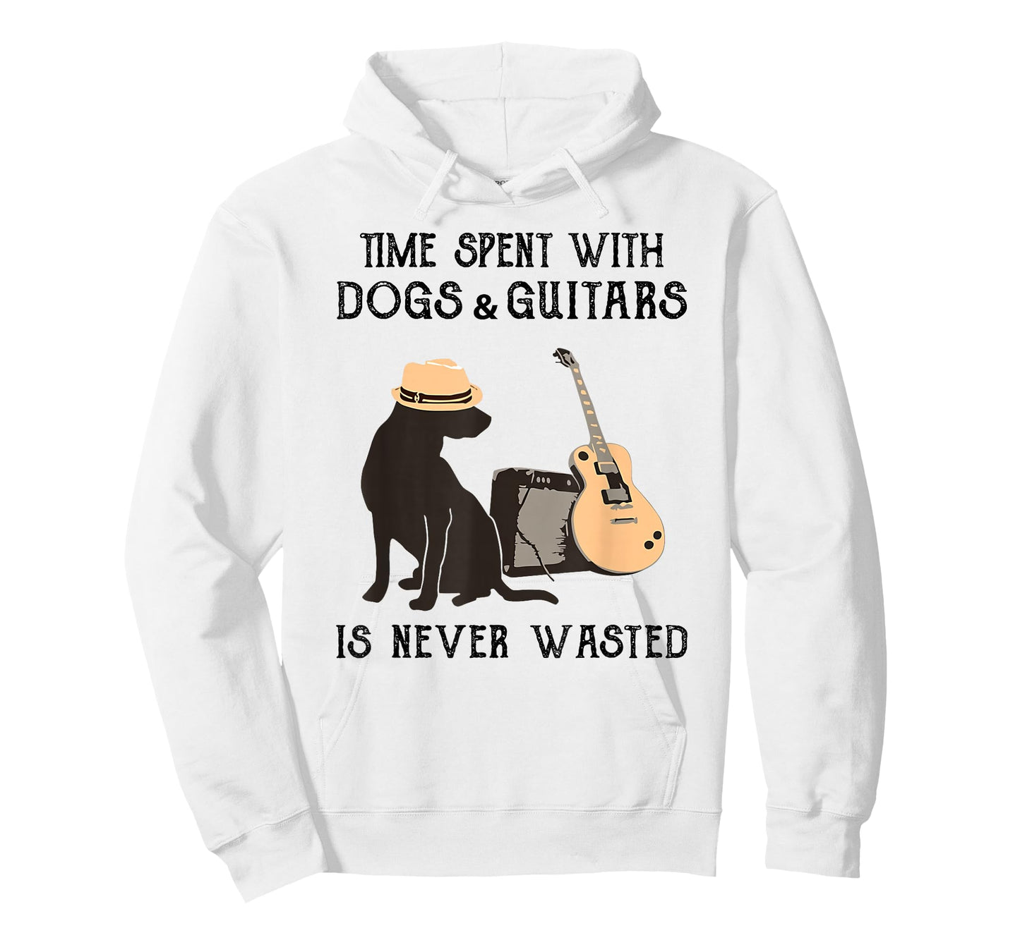 Time spent with dogs and guitars is never wasted T-Shirt