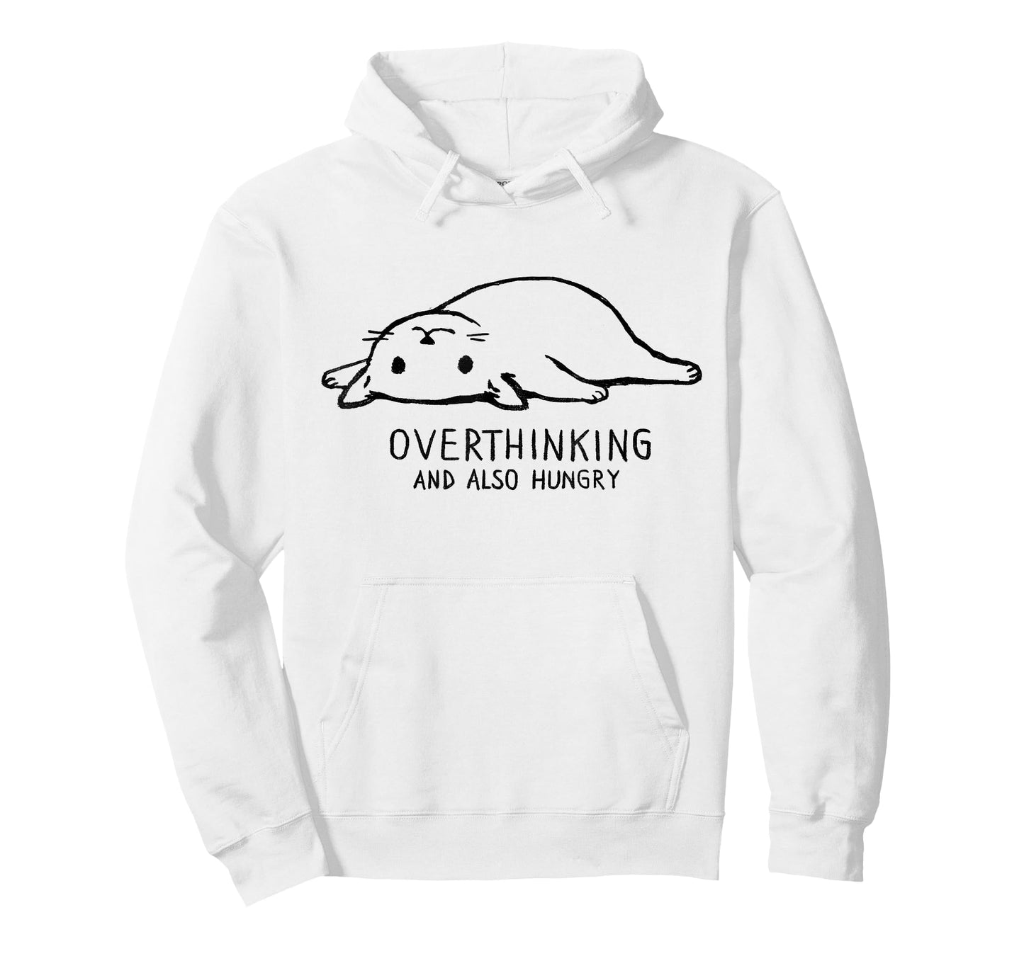 Threadless Fox Shiver Overthinking And Also Hungry Graphic T-Shirt