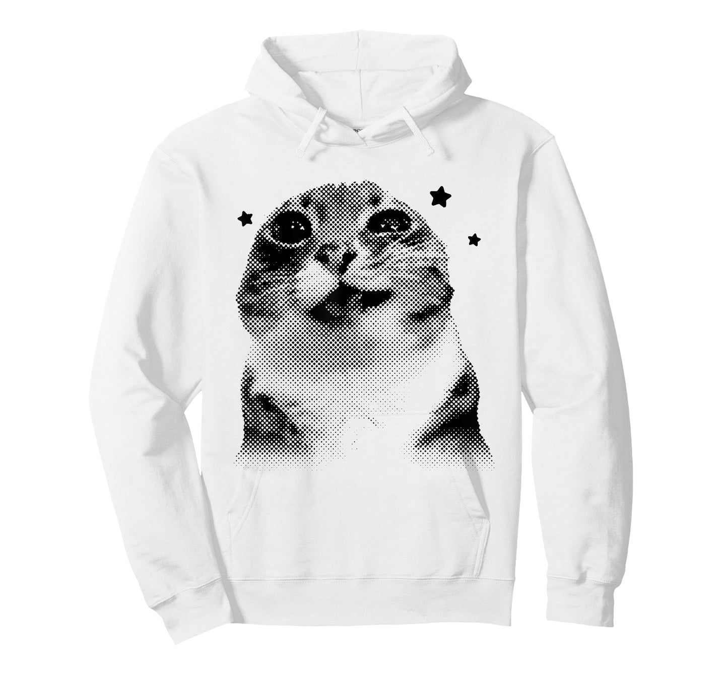 Funny Y2k Retro Vintage Silly Cat Meme Cat Gen Z Joke Teen T-Shirt