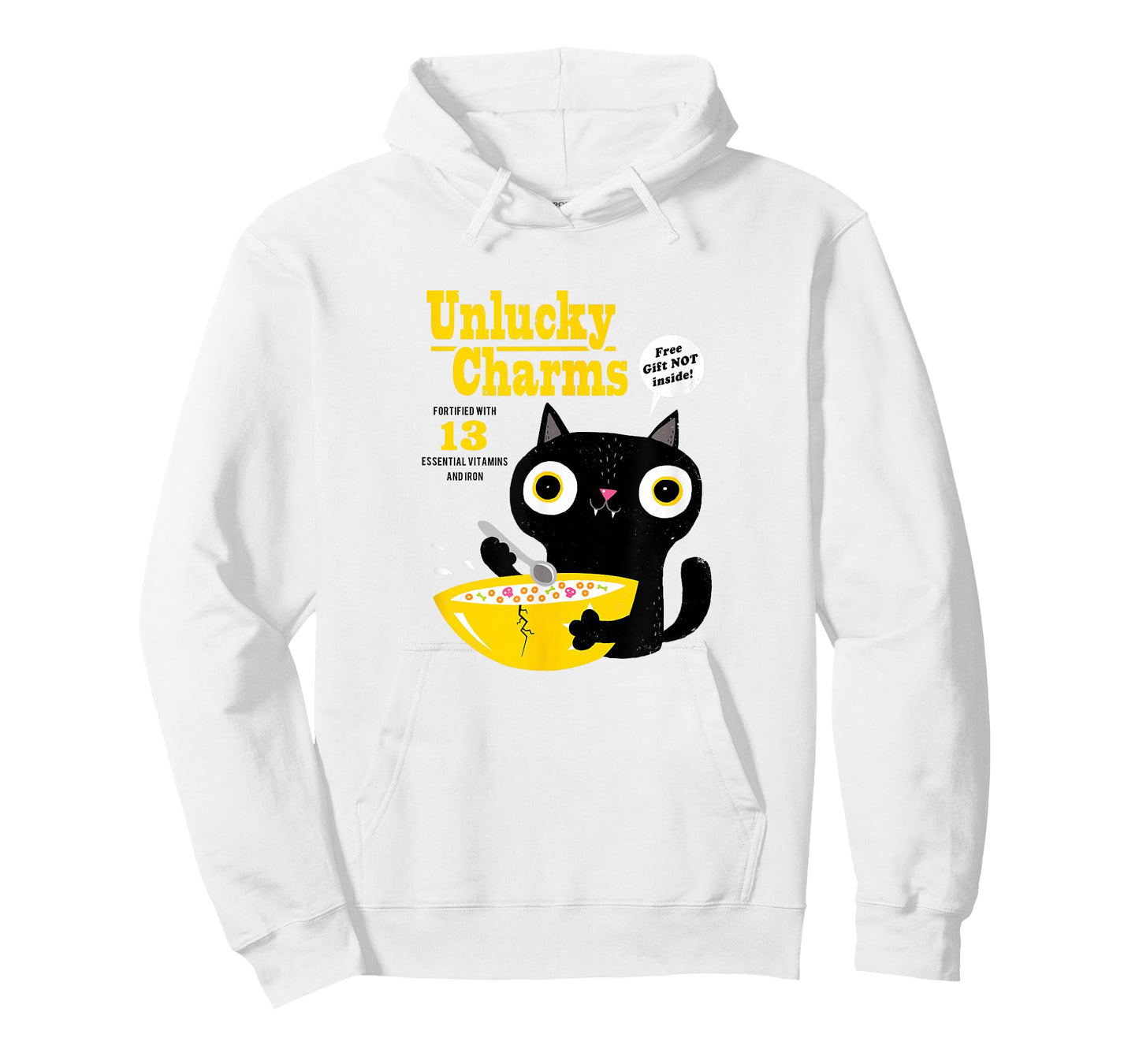 Funny Cat Cereal: Unlucky Charms-Official DinoMike Design T-Shirt