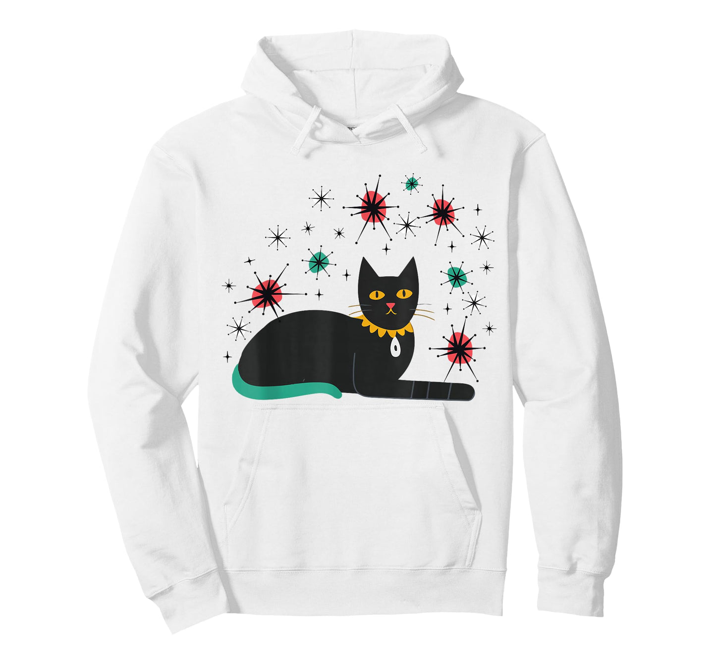 Retro Cat Midcentury Atomic Age 1950s Mid Century T-Shirt