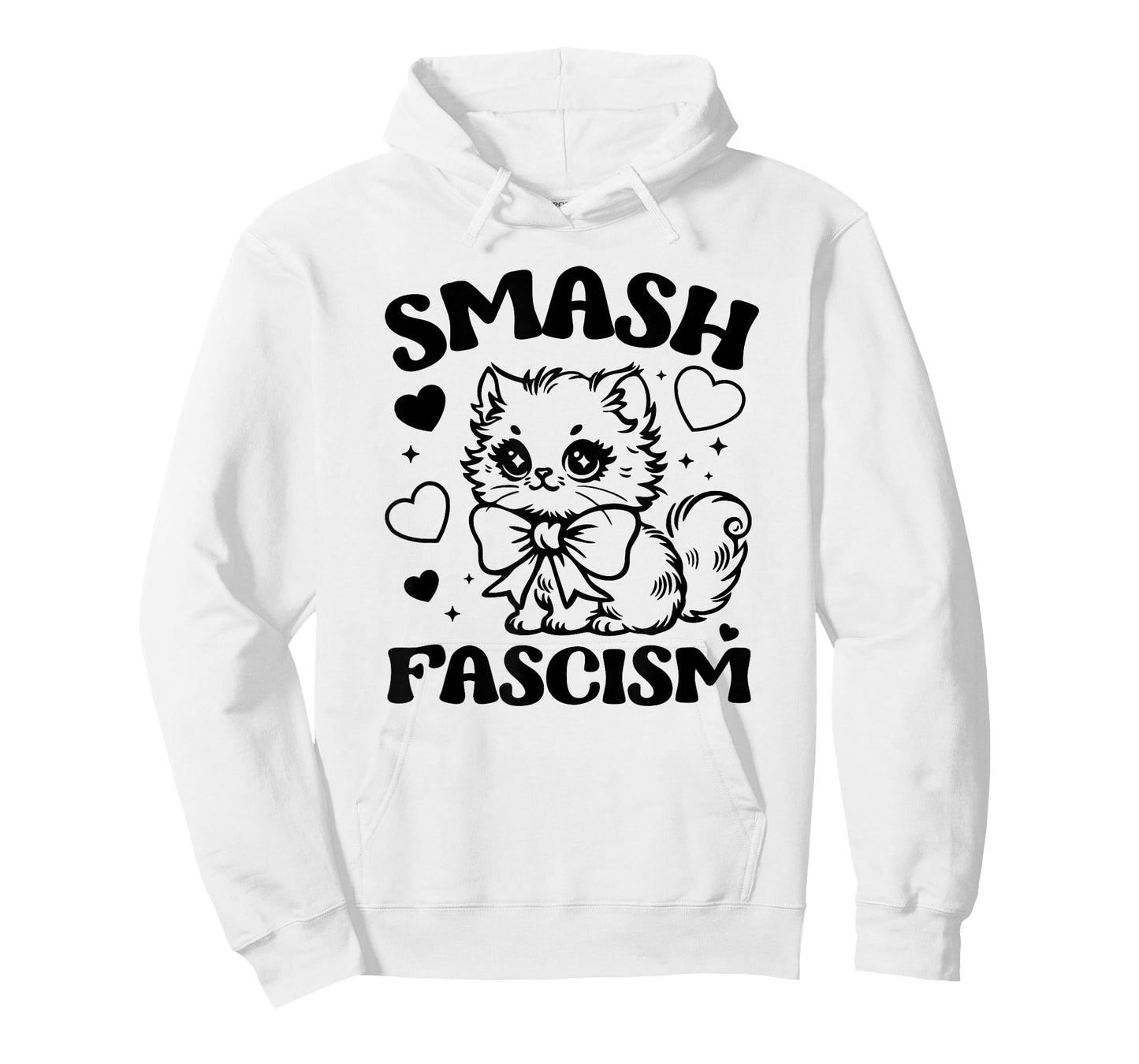 Smash Fascism, Funny Anti-Fascism Cat T-Shirt