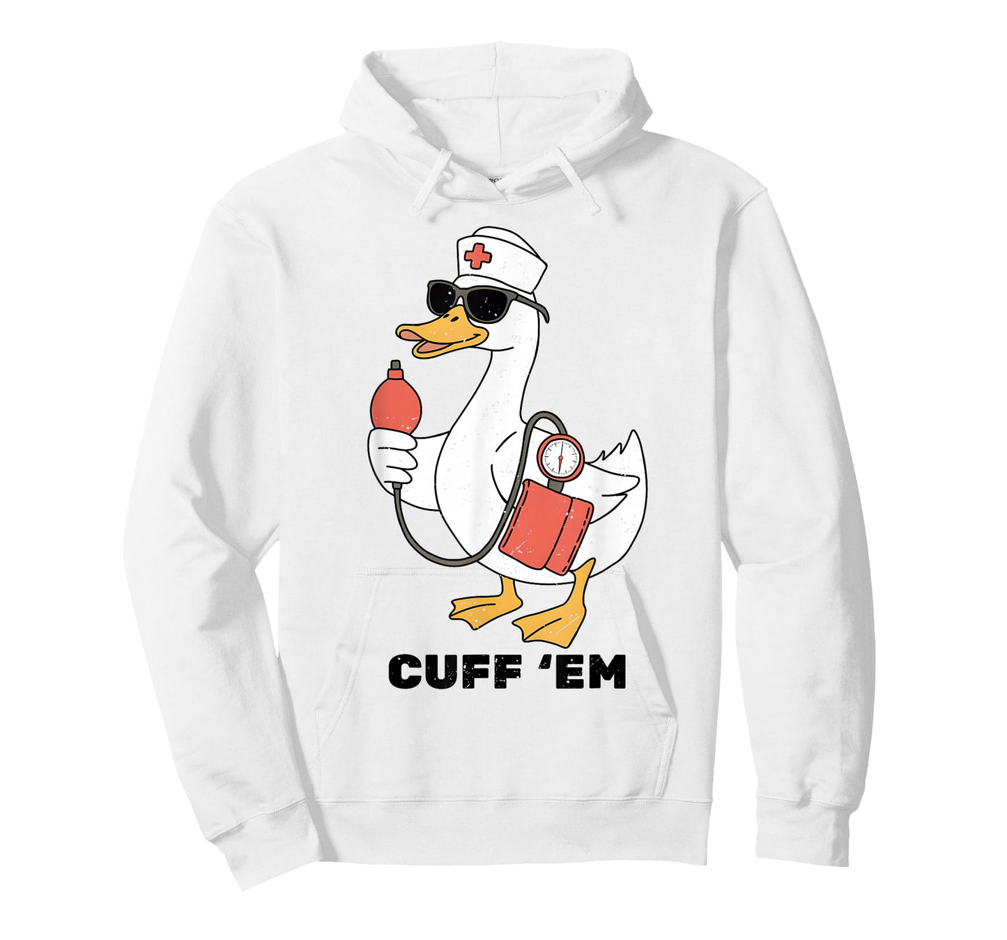 Cuff 'Em Goose Nurse Blood Pressure Nurselife Women Vintage T-Shirt