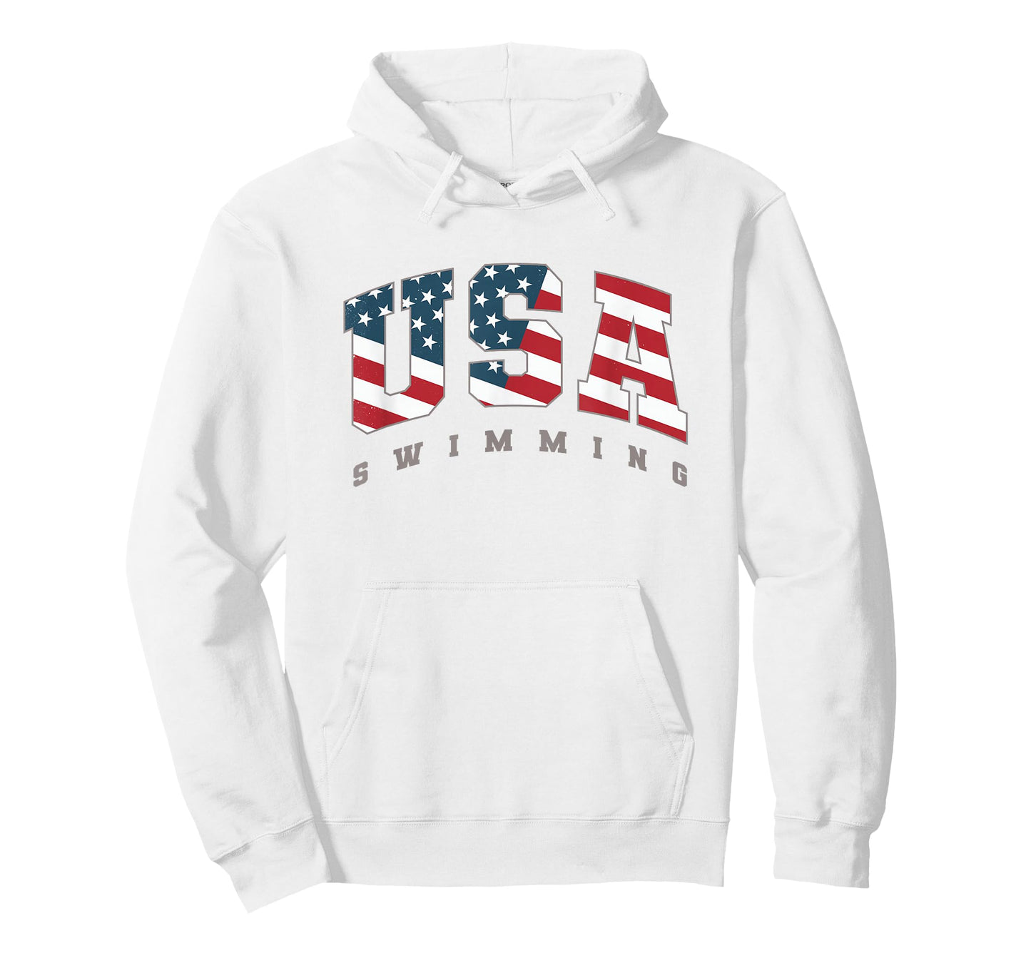 USA Swimming American Flag Team Sport Athlete Support T-Shirt