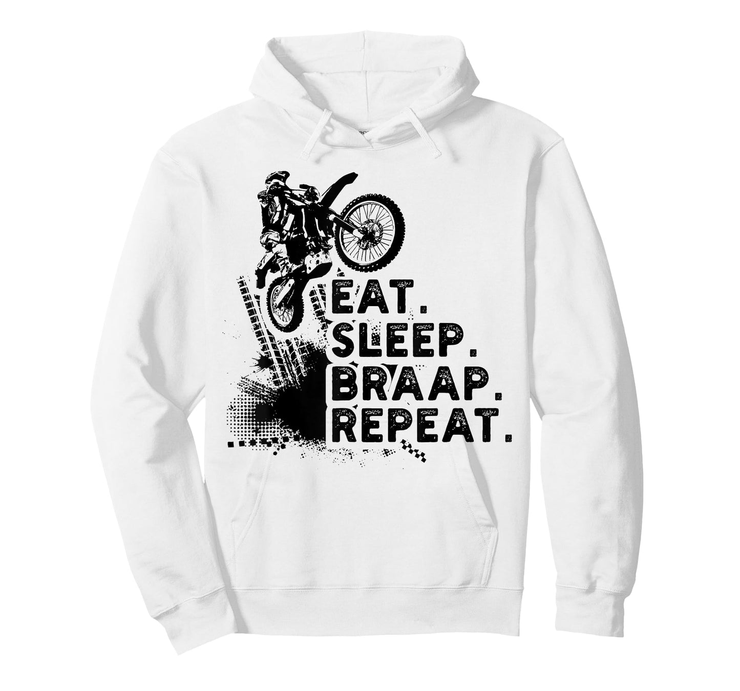 Eat Sleep Braap Repeat Funny Dirt Bike Gift T-Shirt