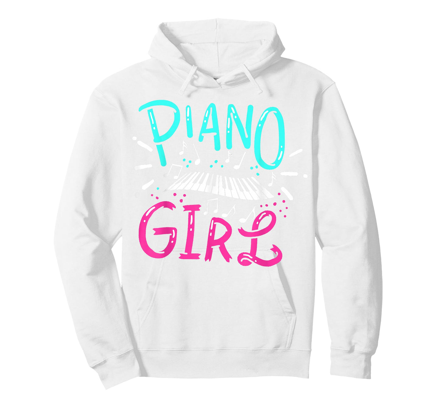 Piano Girl Pianist Music Notes Gift T-Shirt