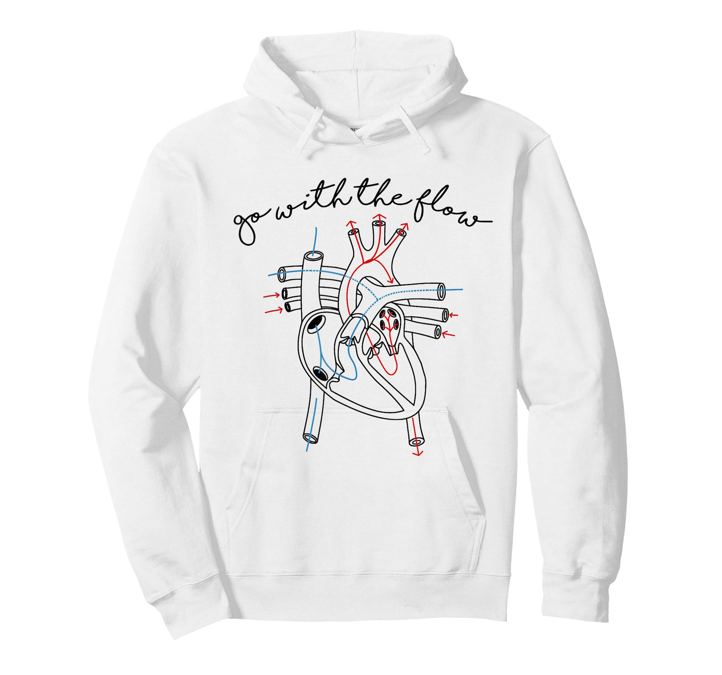CVICU Cardiac Nurse Anatomy Cardiology Human Heart Flow T-Shirt