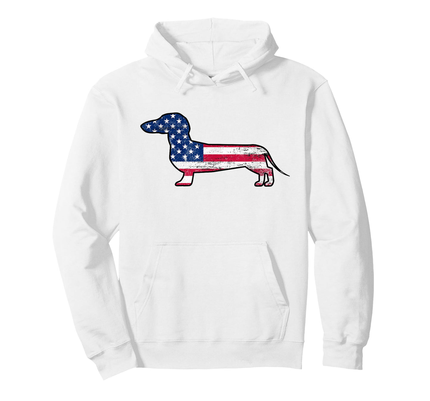 American Dachshund Patriotic Dog US Flag 4th Of July Gift T-Shirt for Women Kids Men