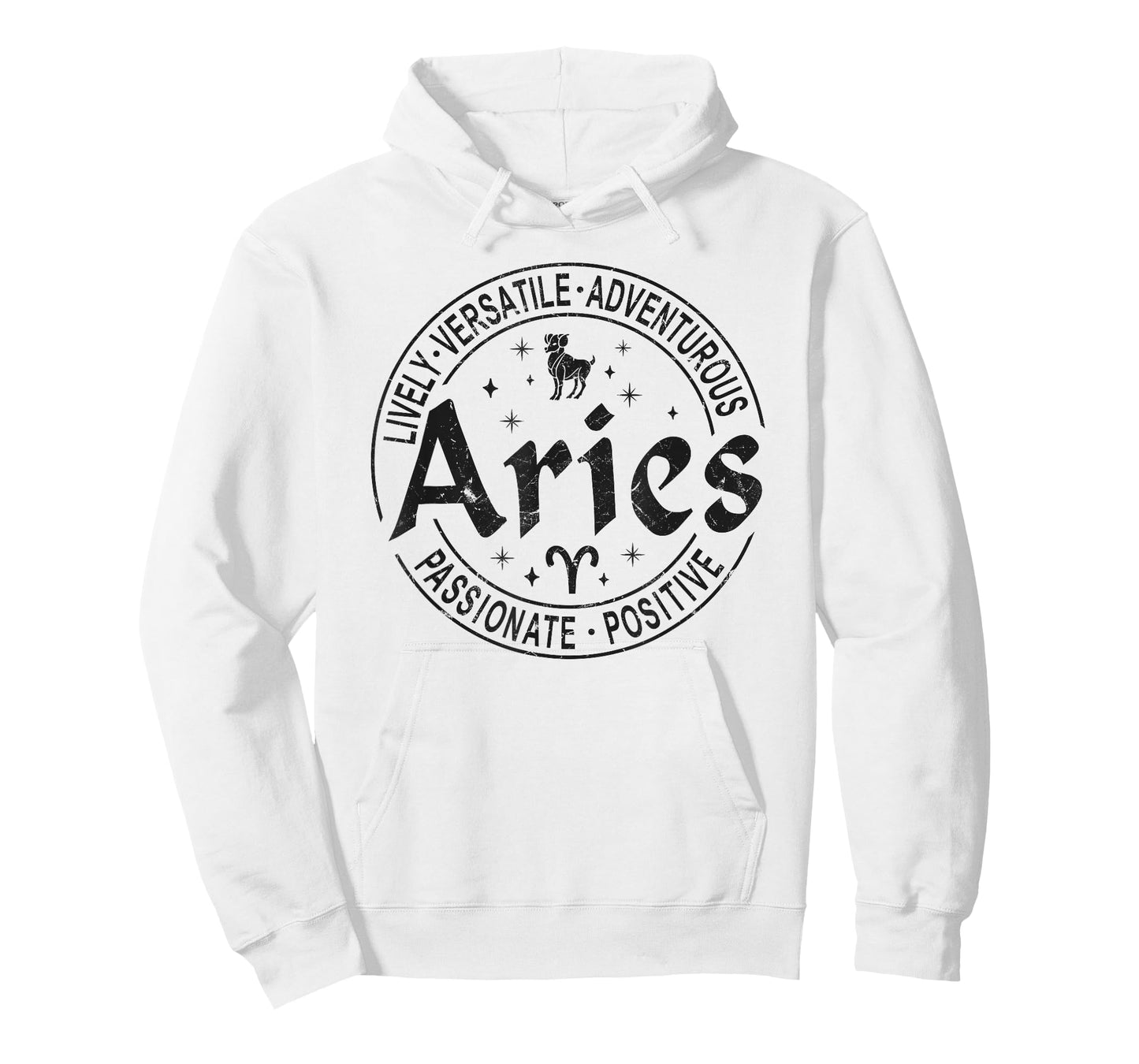 Aries Virtues Vintage Style Zodiac Design, Aries T-Shirt
