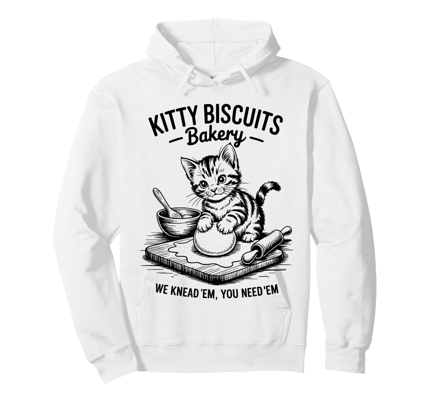 Cute Kitty Biscuits Bakery Funny Cat Lovers Baking Humor Men Women Kids T-Shirt