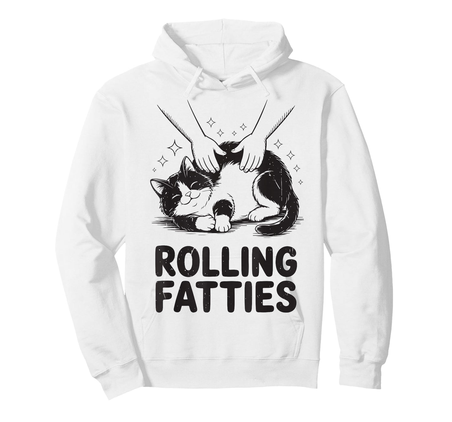 Rolling Fatties Tuxedo Cat-shirt Daddy Mom Men Women Funny T-Shirt