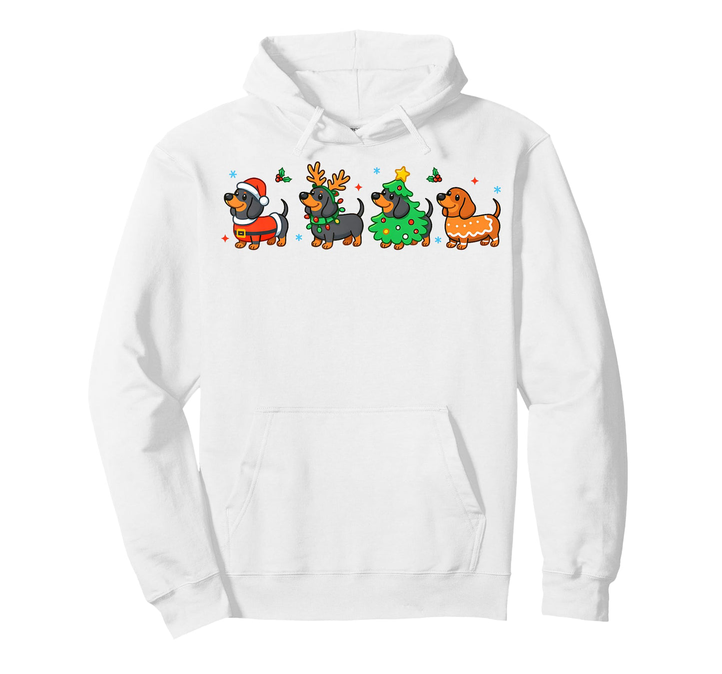 Christmas Dachshund Dog Weenie Merry Woofmas Dog Mom Dad T-Shirt