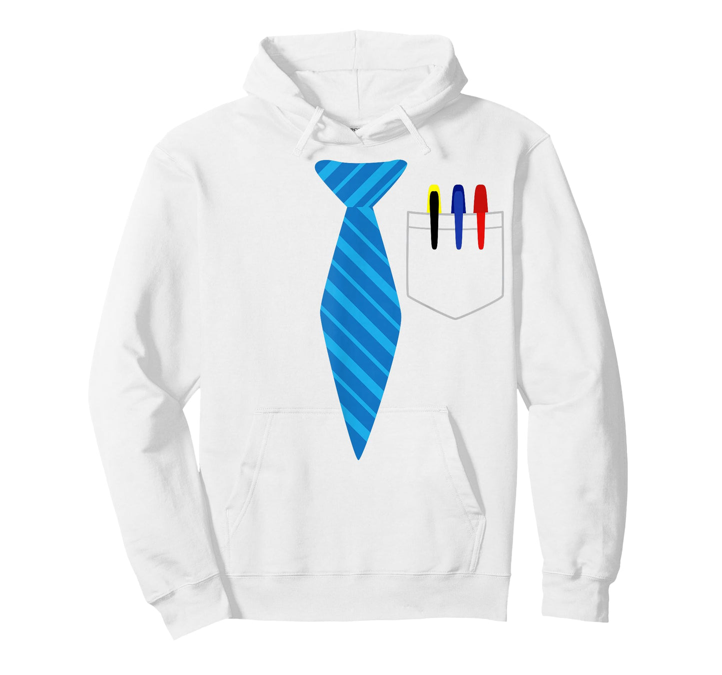 Teacher Tie & Pocket Protector Costume School Gift T-Shirt