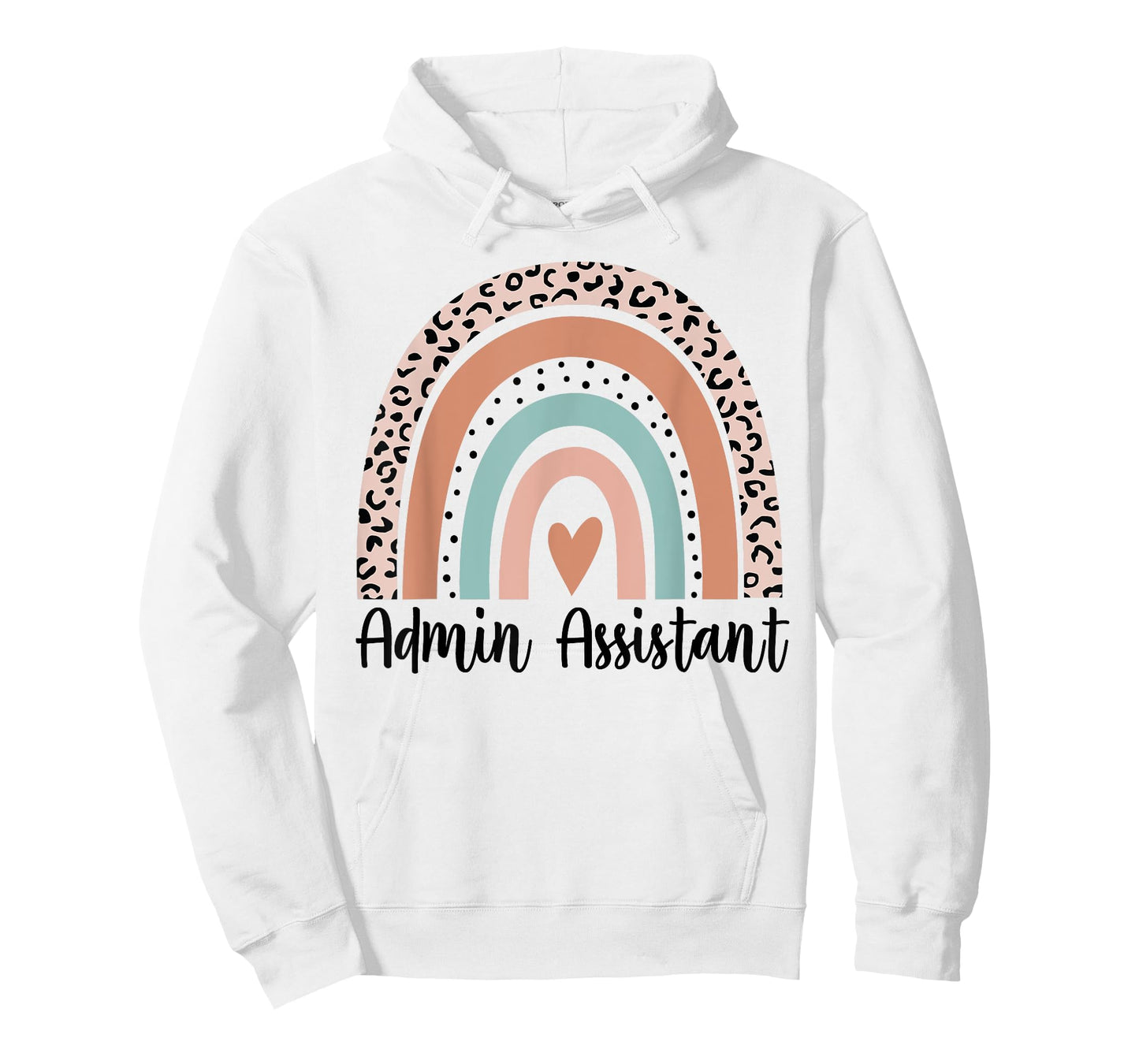 Admin Assistant Rainbow Leopard Team Office Staff Squad T-Shirt