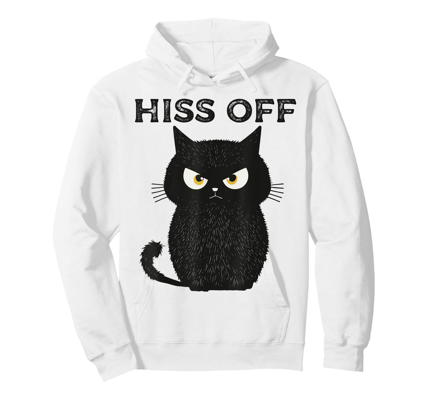 Hiss Off Funny Black Cat Hiss Off Meow Cat T-Shirt
