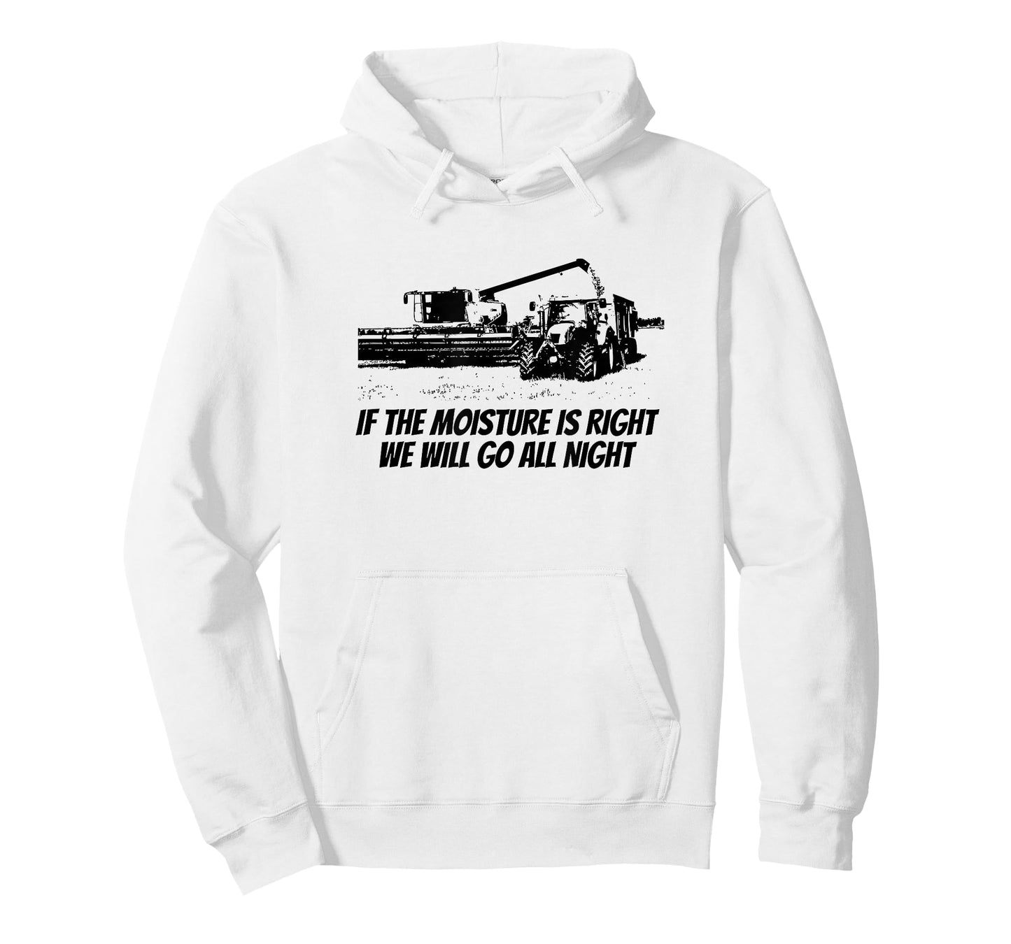 Combine Driving Harvest Funny Farming - If The Moisture Is.. T-Shirt