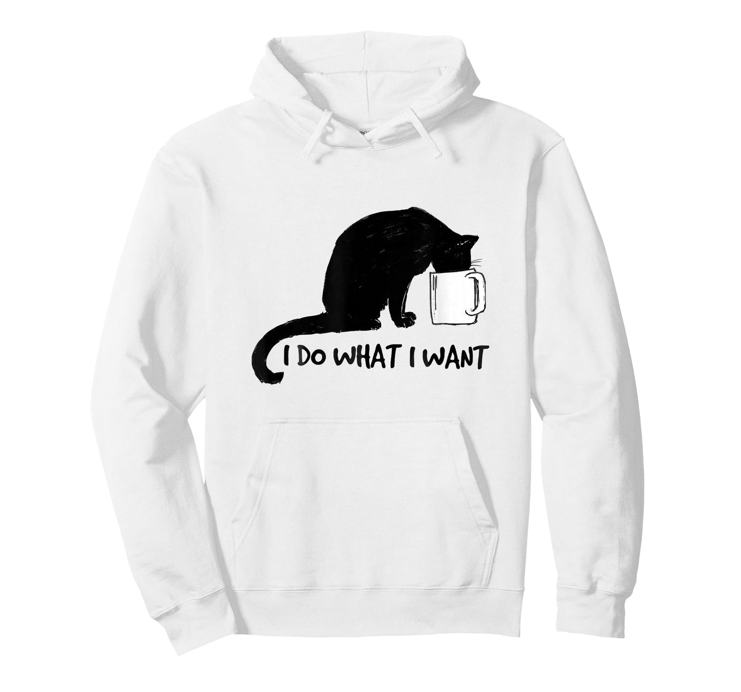 Black Cat Do What I Want Red Cup Funny My Cat T-Shirt