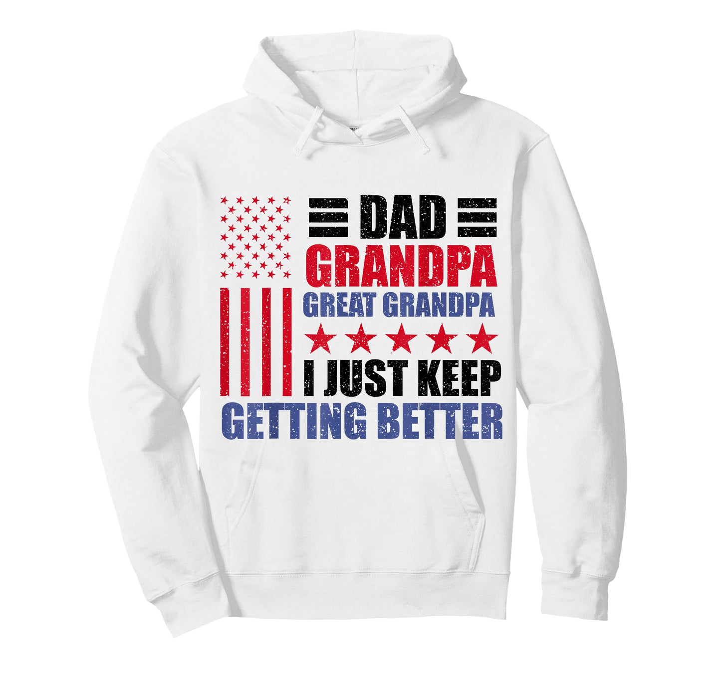 Usa Dad Grandpa Great Grandpa Father's Day American Flag Men T-Shirt