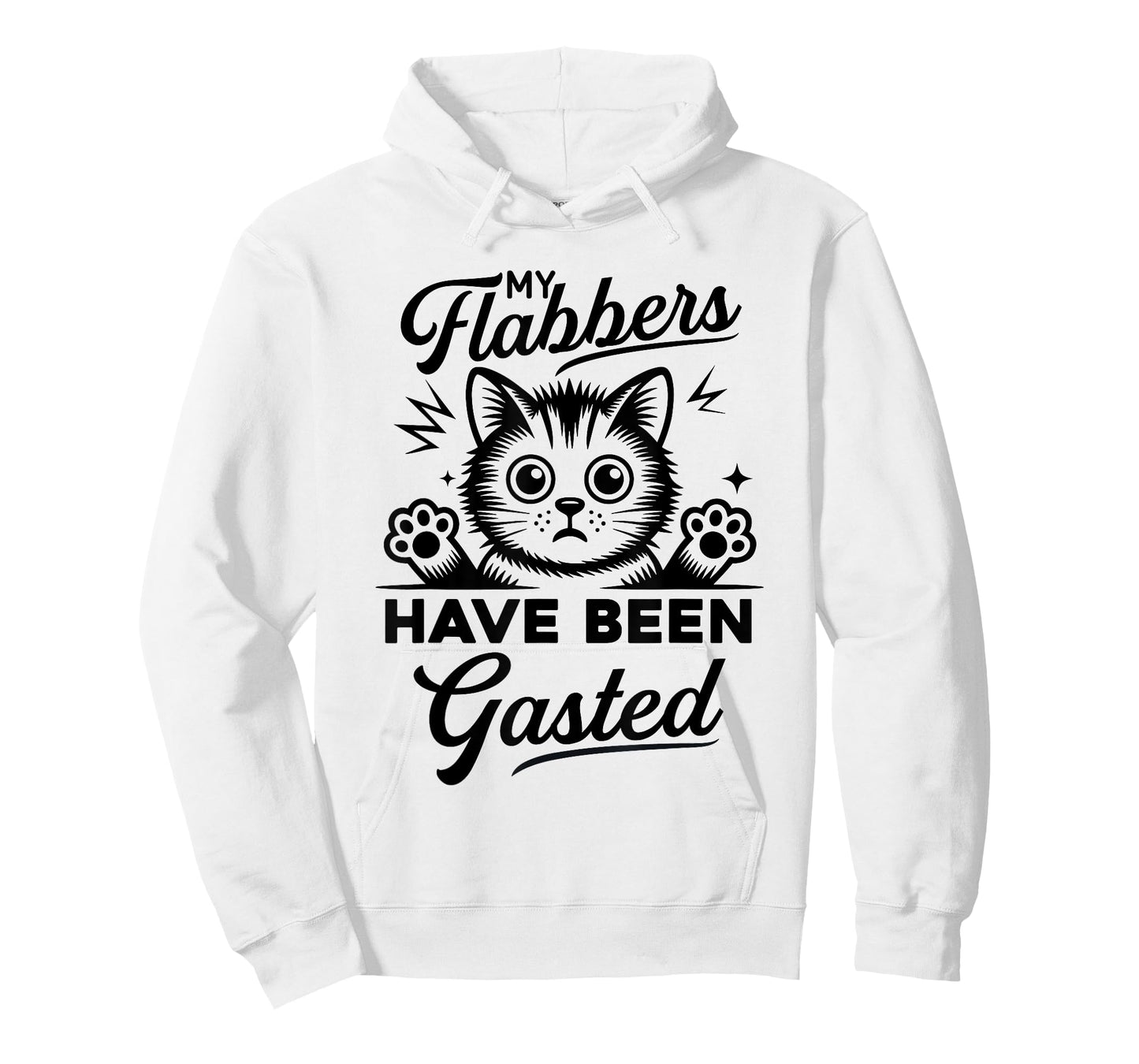 My Flabbers Have Been Gasted | Funny Cat Graphic for Women T-Shirt