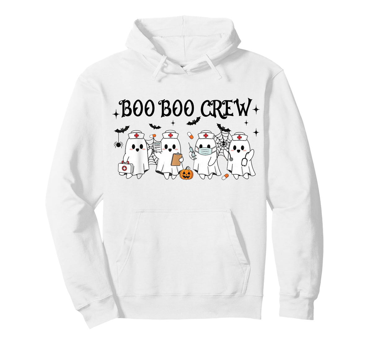 Boo-Boo Crew Halloween Nurse Ghost Spooky Season Nursing T-Shirt