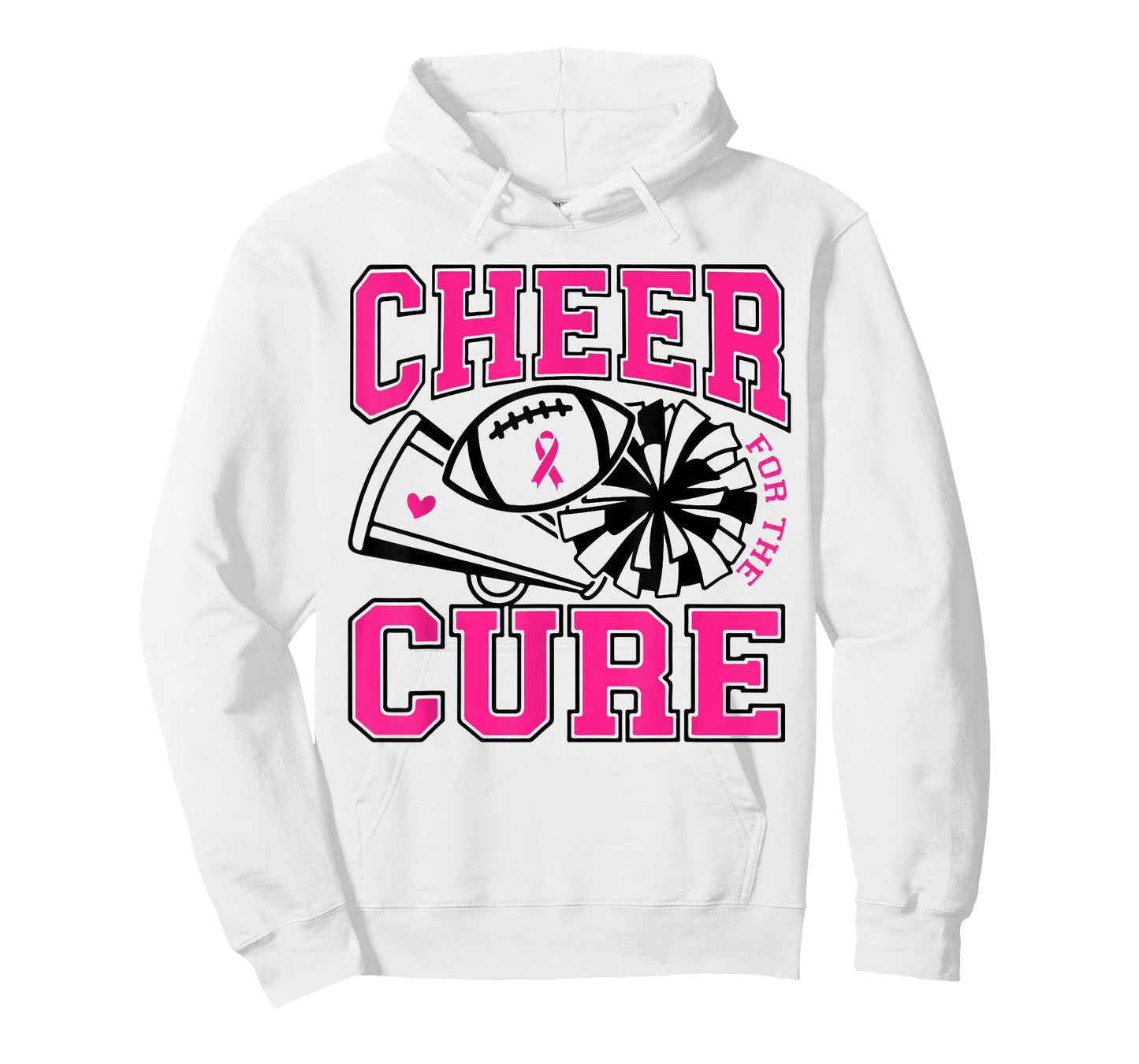 Cheer For The Cure Breast Cancer Awareness Cheerleader T-Shirt