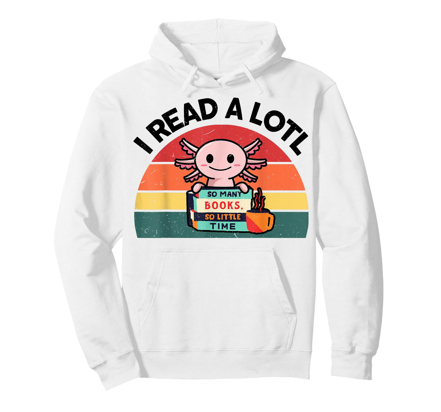 Axolotl-Shirt Reading Book Readsolotl Kids Boys Girls Cute T-Shirt