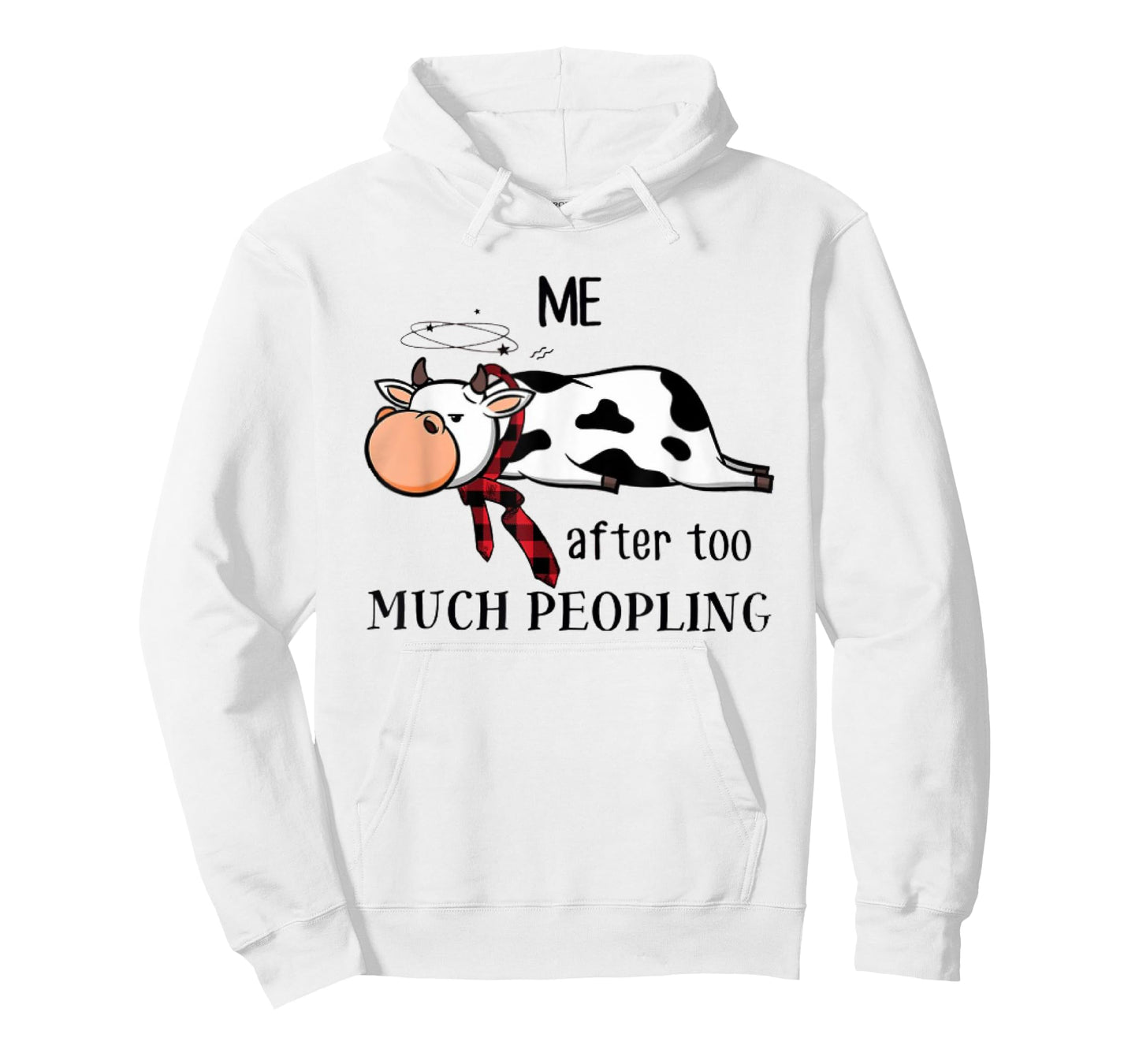 Funny Cow too much peopling for cow lover Classic Tee T-Shirt