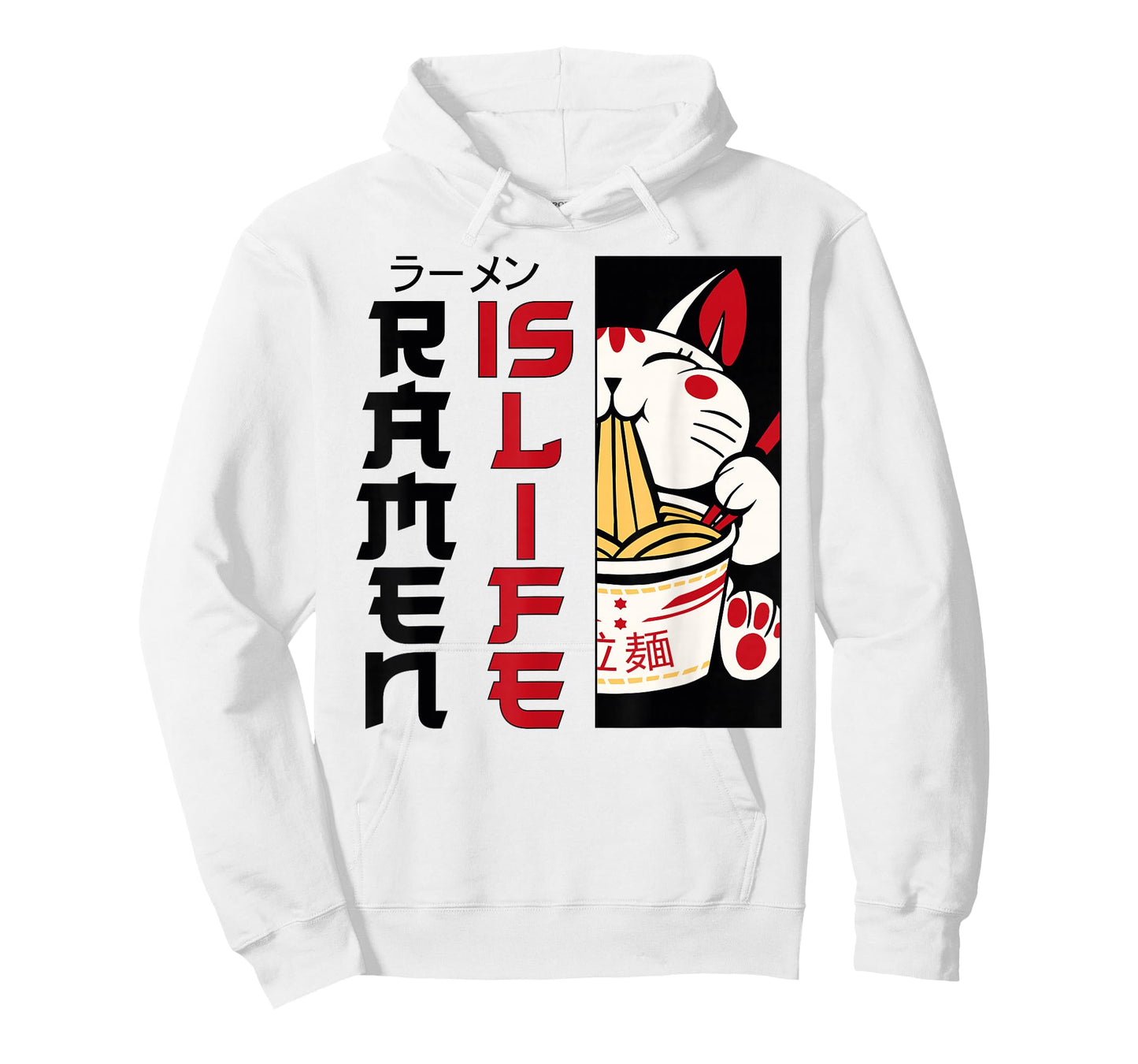 Ramen Noodle Bowl Love Japanese Kawaii Cat Ramen Is Life T-Shirt