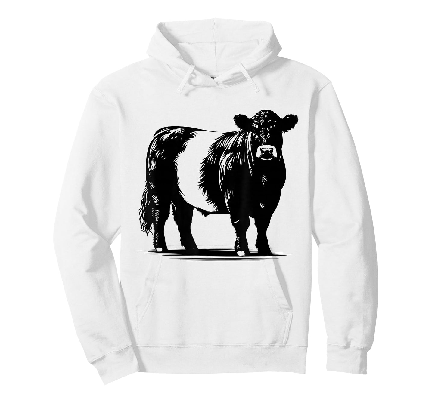 Cow Farmer Breeder - Monochromatic Belted Galloway Cattle T-Shirt