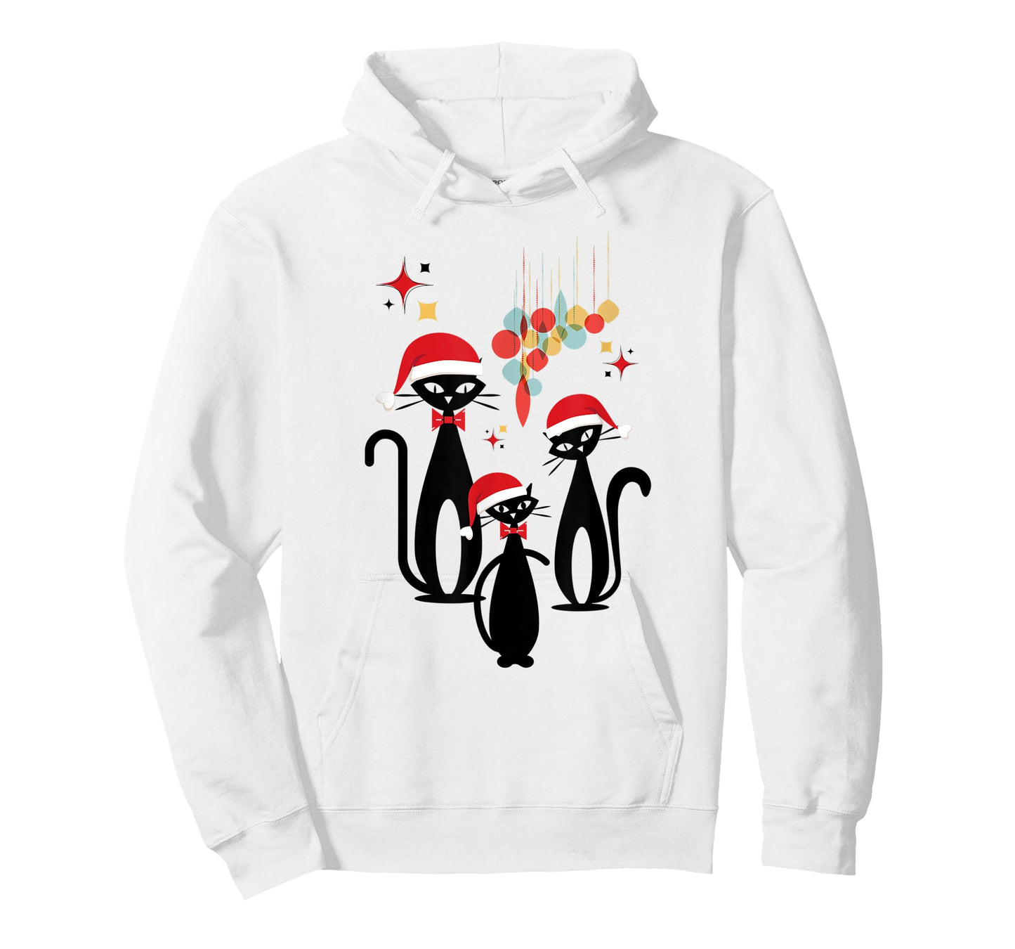 FUNNY CHRISTMAS RETRO MID CENTURY MODERN CAT COOL WOMEN'S T-Shirt