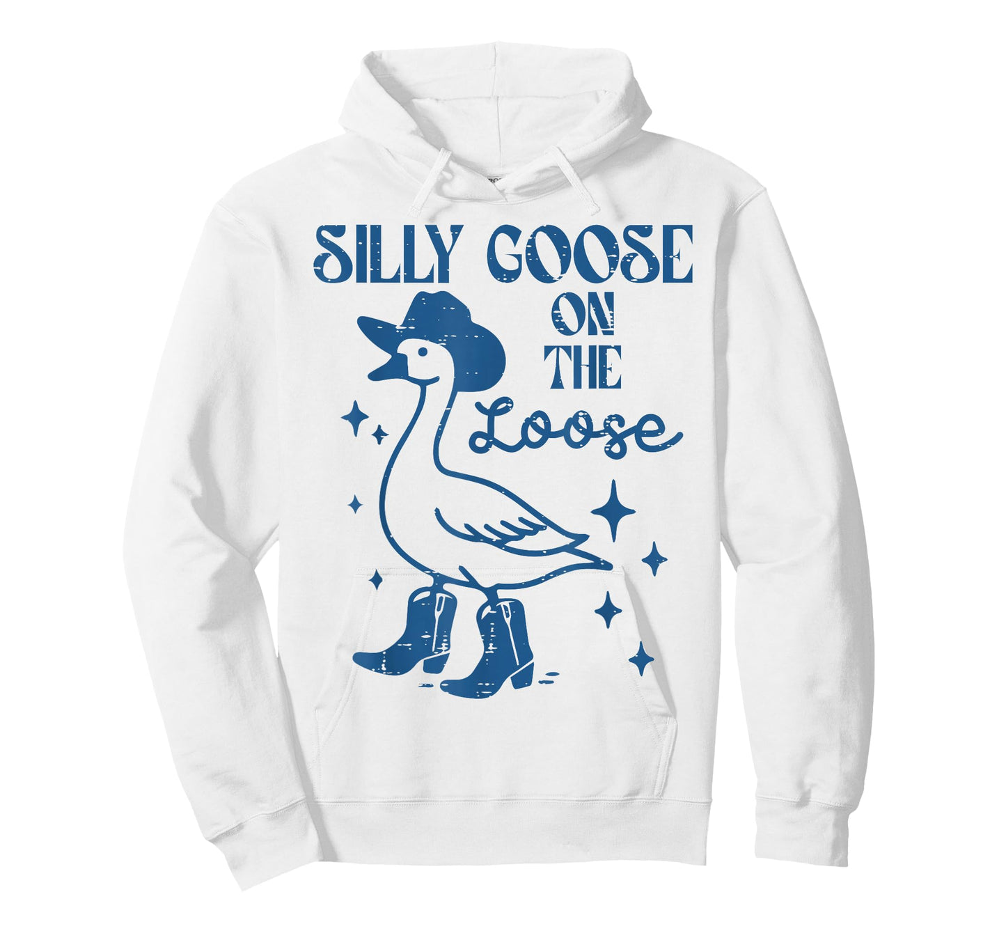 Goose On Loose Cowgirl Vintage Cowboy Silly Men Women Kids T-Shirt