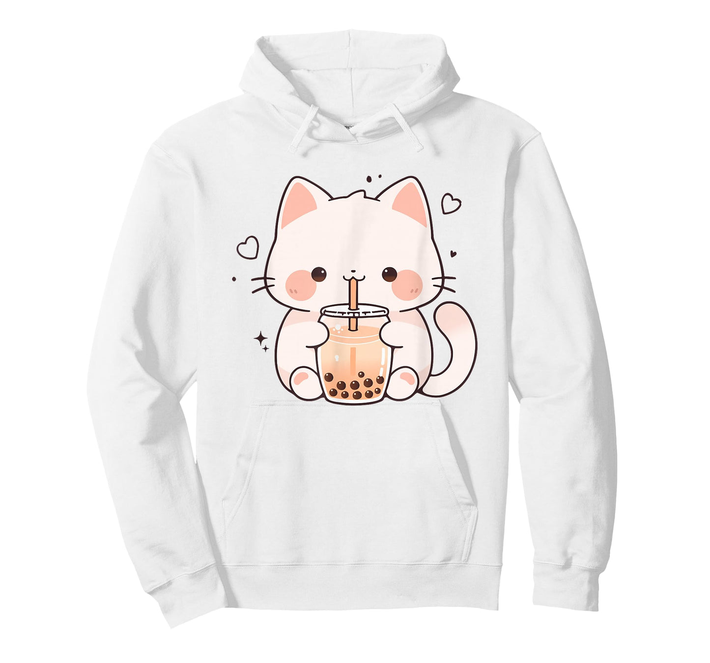 Kawaii Cat Boba Japanese Cute Aesthetic Anime Girls Teens T-Shirt