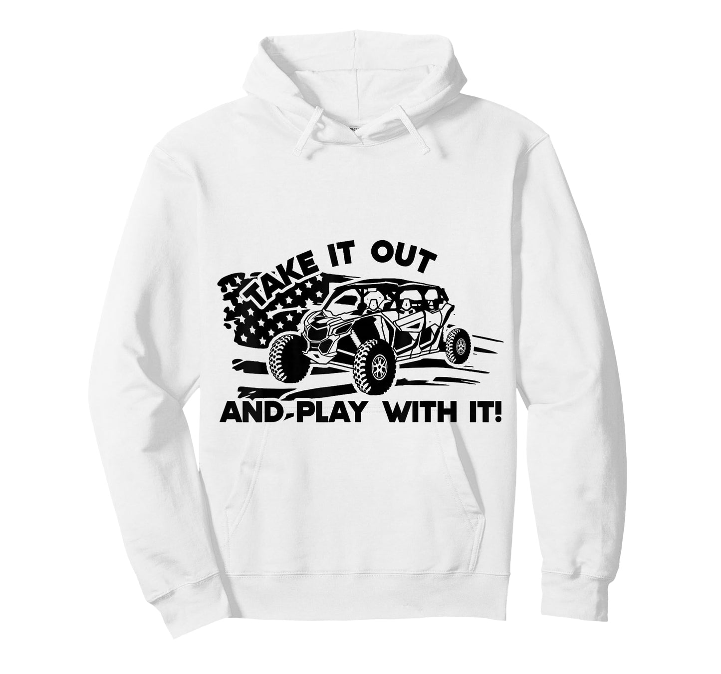 Side by Side UTV Take It Out and Play US Flag M X3 T-Shirt
