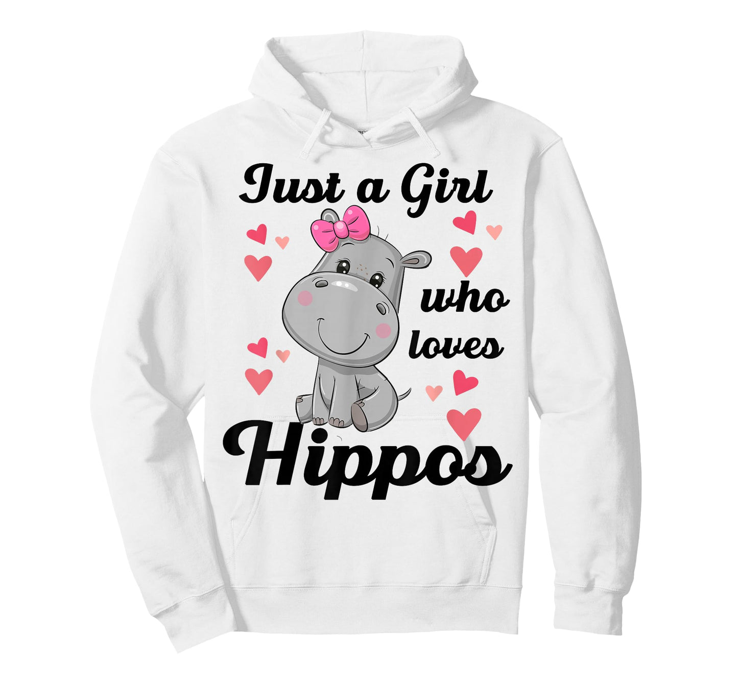 Cute Hippo-Shirt Just A Girl Who Loves Hippo Kids Toddler T-Shirt