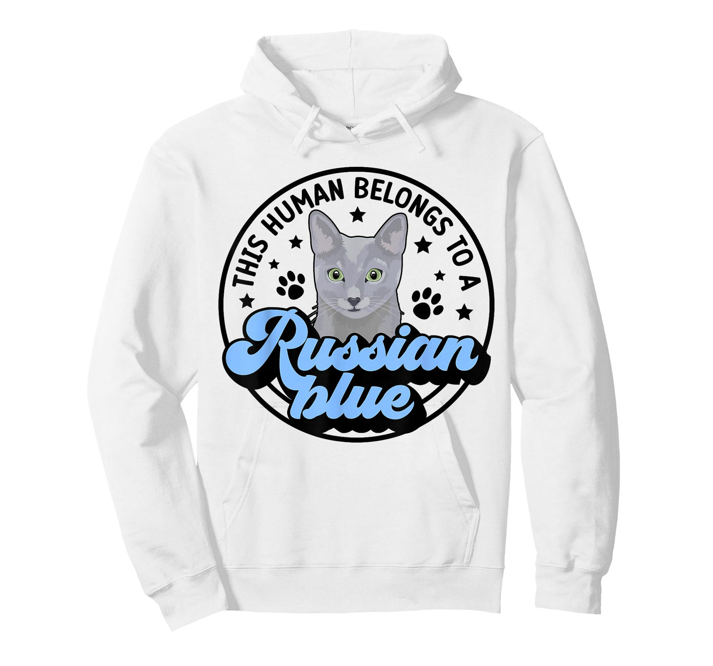 Human Belongs To Russian Blue Cat Owner Russian Blue Cat Mom T-Shirt
