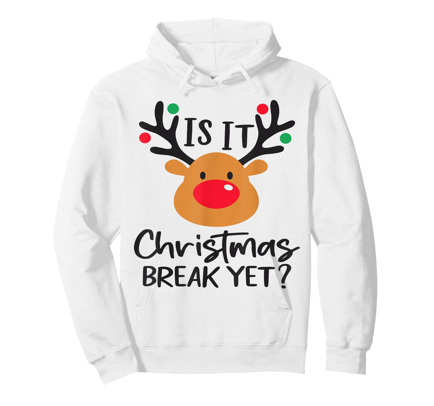 is It Christmas Break Yet Funny Teacher Holiday Design T-Shirt
