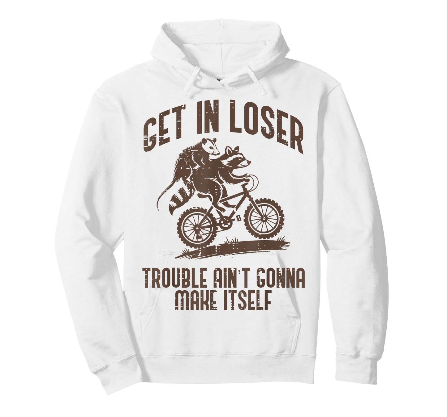 Opossum Get in Loser Trouble Funny Possum Raccoon Men Women T-Shirt