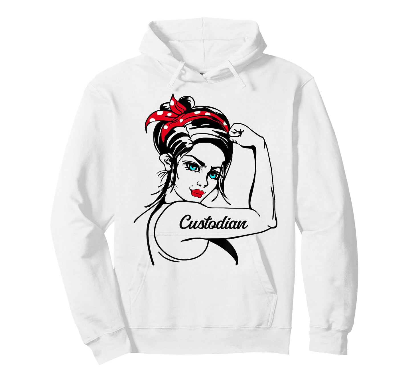 Custodian Rosie The Riveter Pin Up T-Shirt