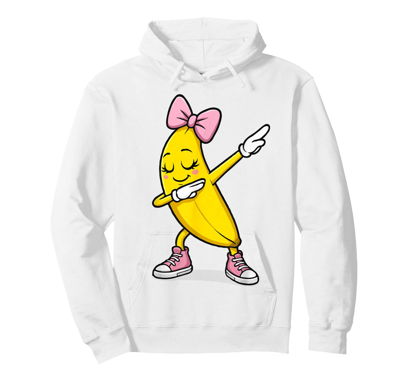 Dabbing Banana Coquette Bow Retro Banana Girls Kids Women T-Shirt