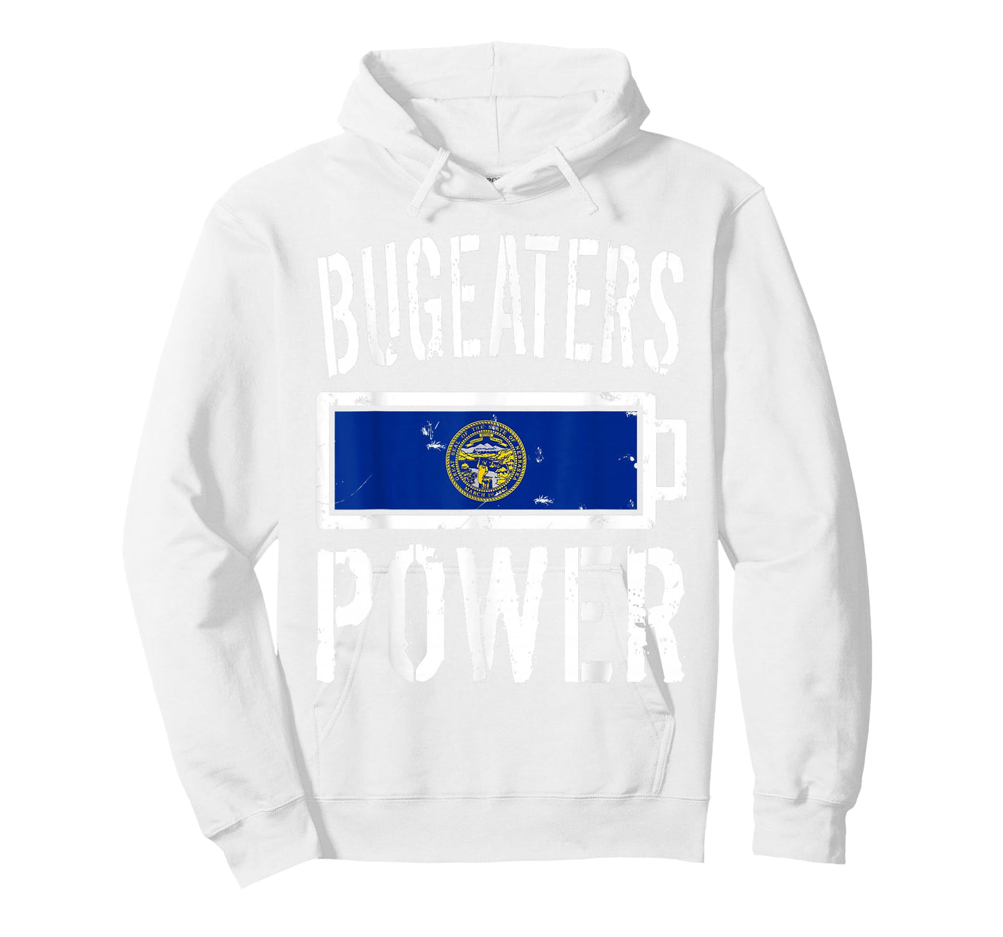 Nebraska Flag T-Shirt | Bugeaters Power Battery Proud Tee T-Shirt
