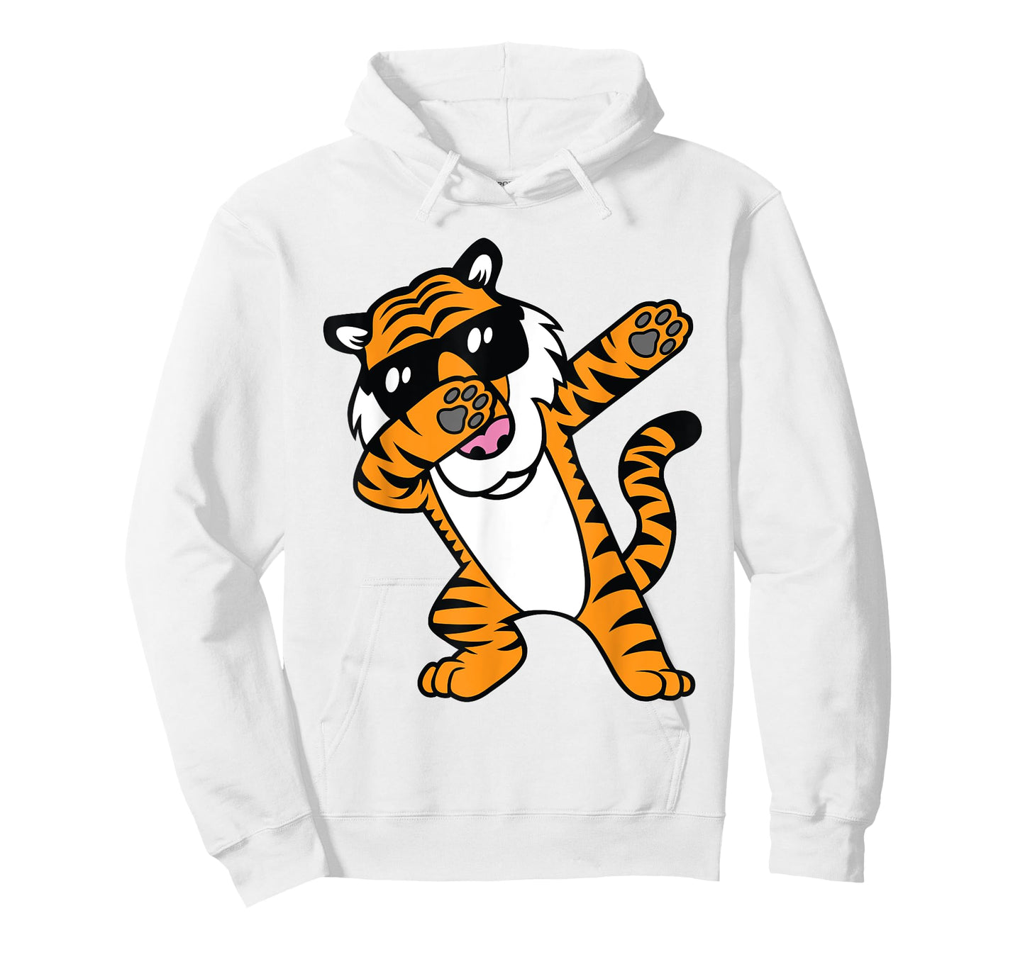 Dabbing Tiger Funny Cool Dancing Big Cat Dab Men Women Girls Kids T-Shirt