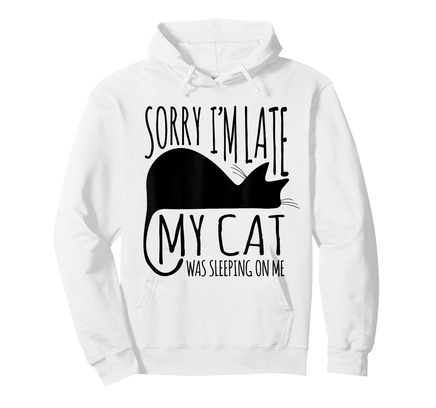 Funny Sorry I'm Late My Cat Was Sleeping On Me T-Shirt