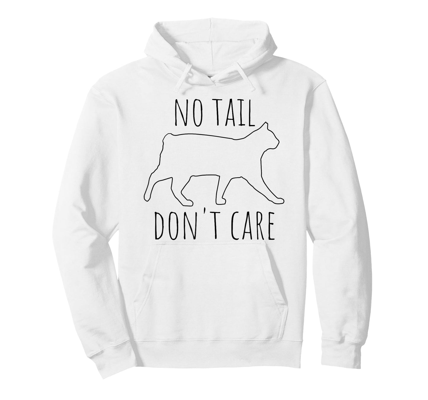 No Tail Don't Care Tailless Bobtail Cat Owner Manx Lover T-Shirt